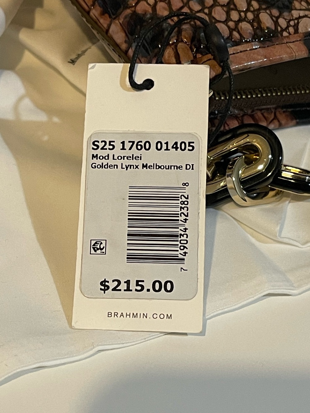 Brahmin Mod Lorelei Small Leather Chain Shoulder Bag - Picture 8 of 14